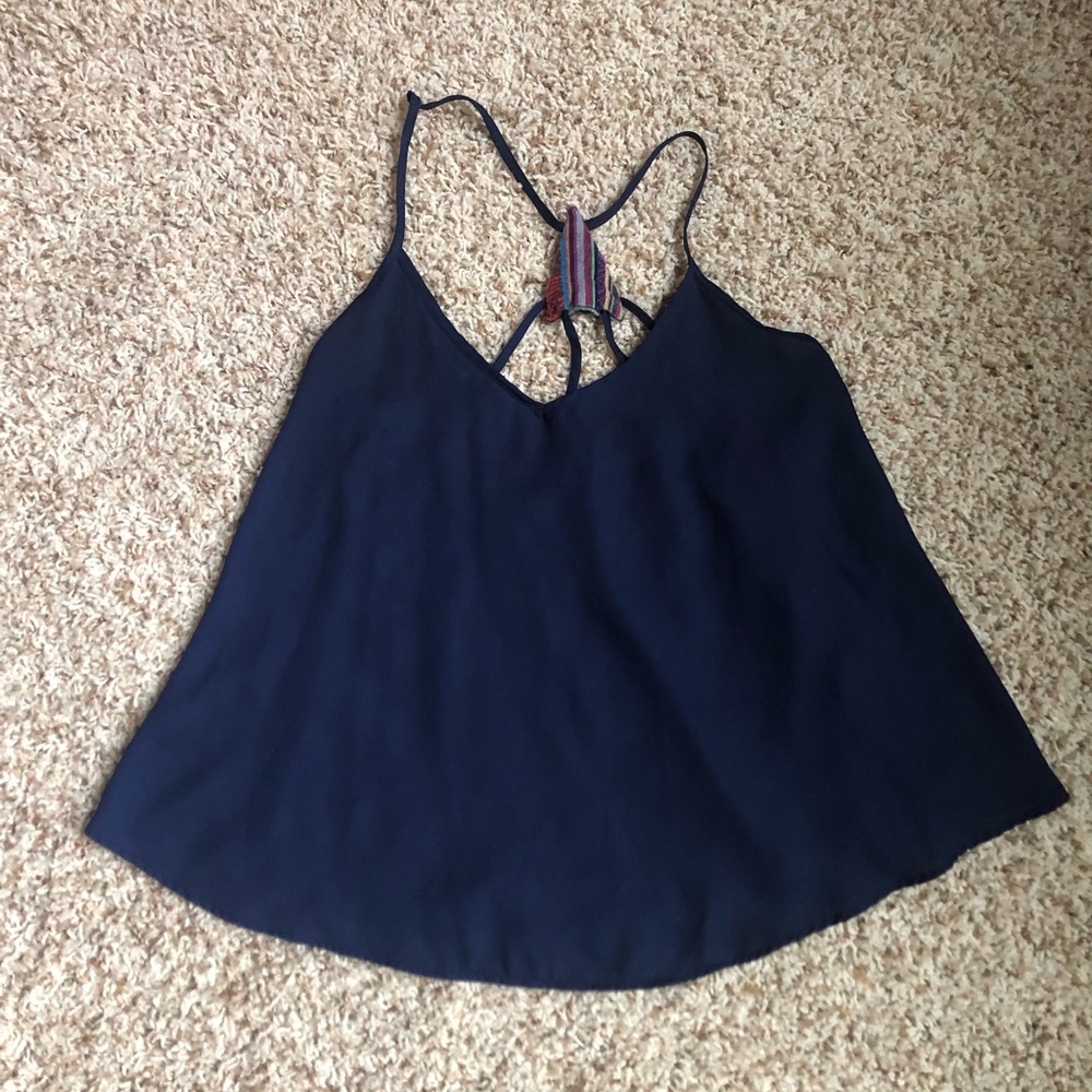 Dark blue blouse